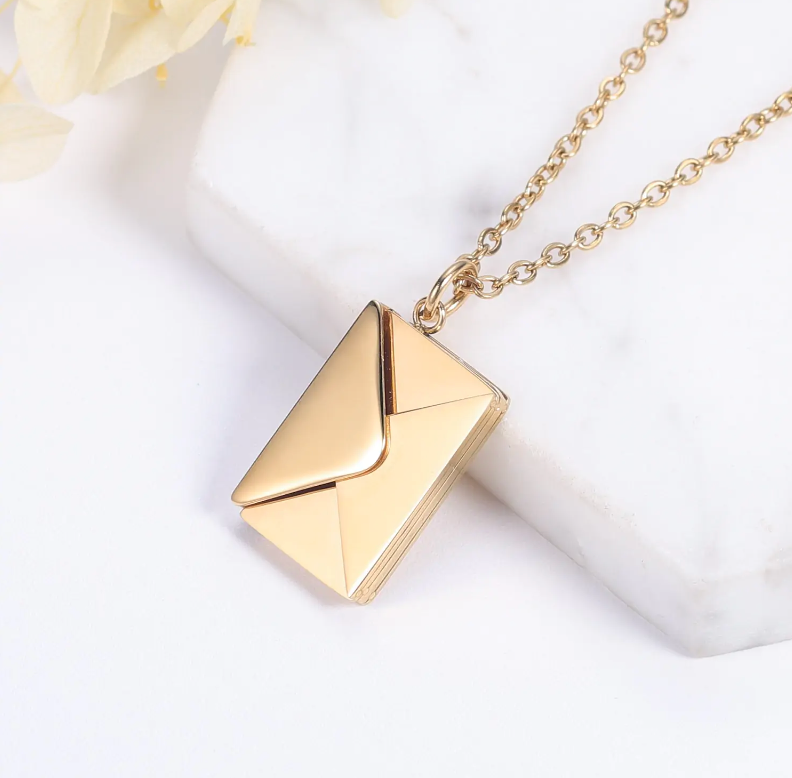 Envelope Necklace - The thrifty & gifty shop