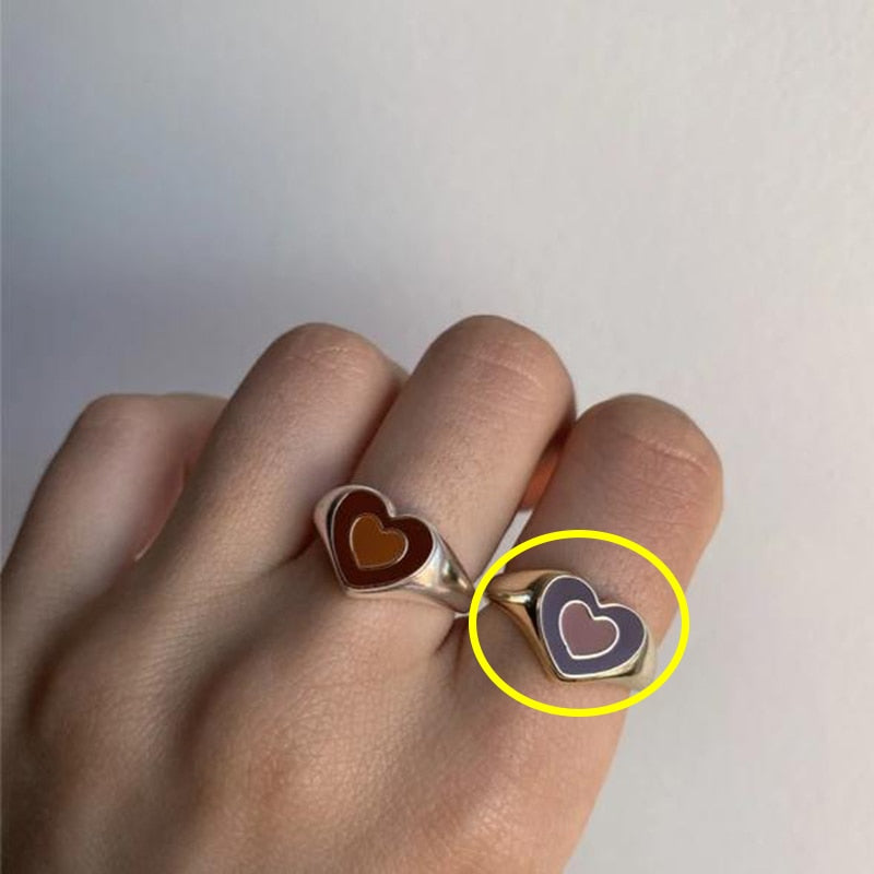 Creative Love Heart Ring - The thrifty & gifty shop