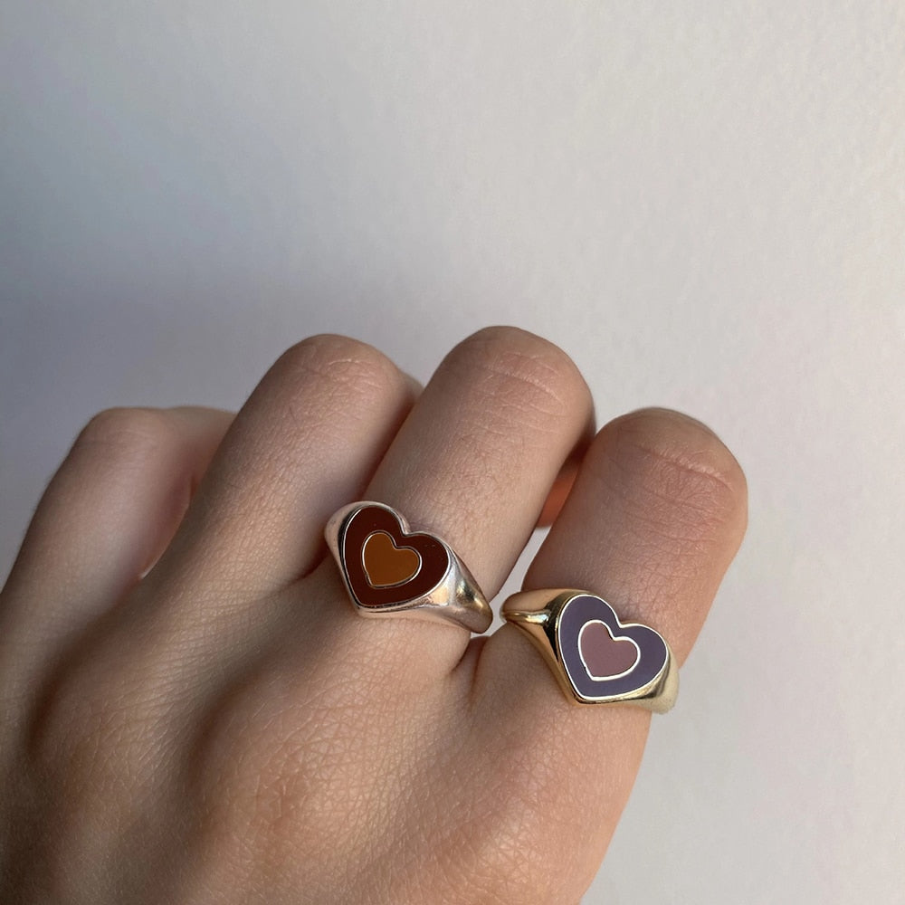 Creative Love Heart Ring - The thrifty & gifty shop