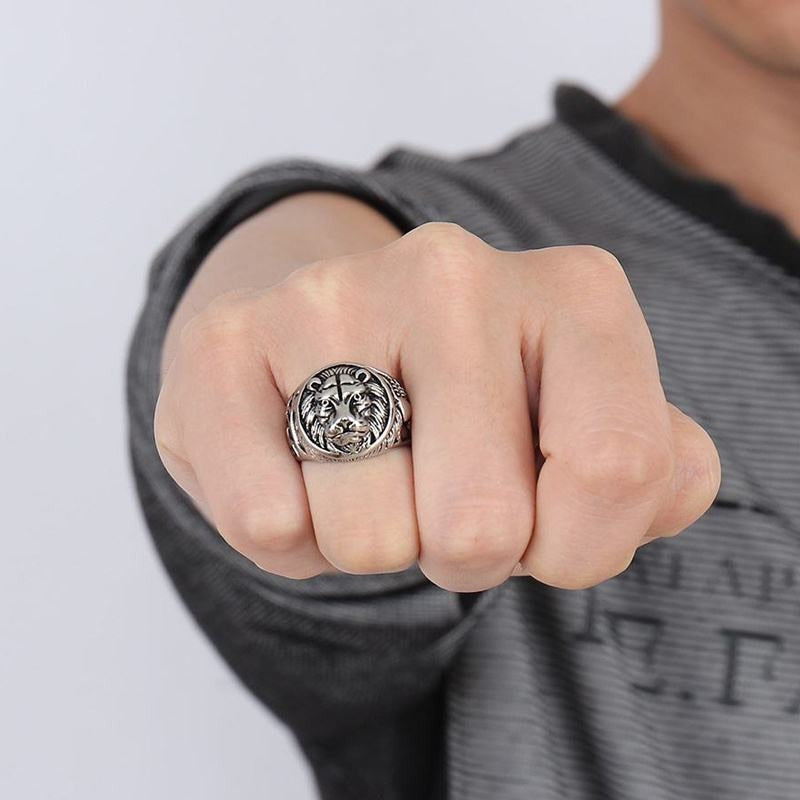 Lion Head Rings - The thrifty & gifty shop