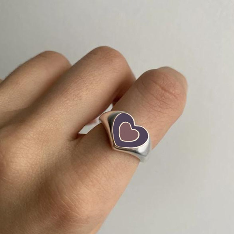 Creative Love Heart Ring - The thrifty & gifty shop