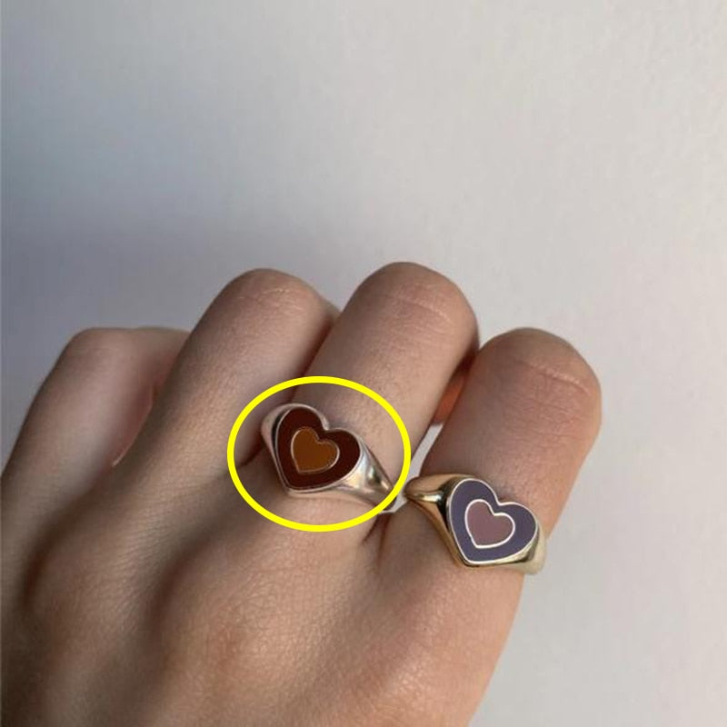 Creative Love Heart Ring - The thrifty & gifty shop