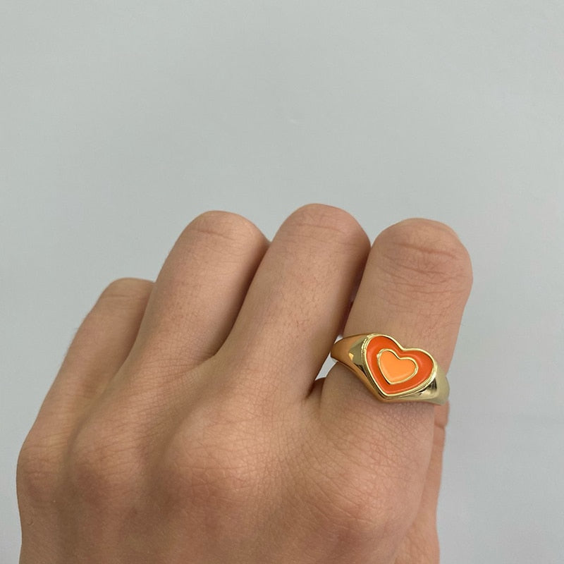 Creative Love Heart Ring - The thrifty & gifty shop